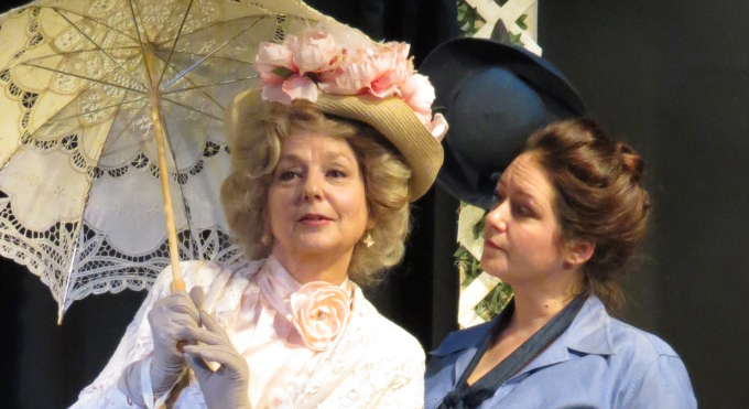 Kerry Shanklin and Abby Dorn in Shaw's Mrs. Warren's Profession.